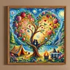 5D DIY Full Round Drill Diamond Painting Tree Kit Home Decor Art Craft 40x40cm
