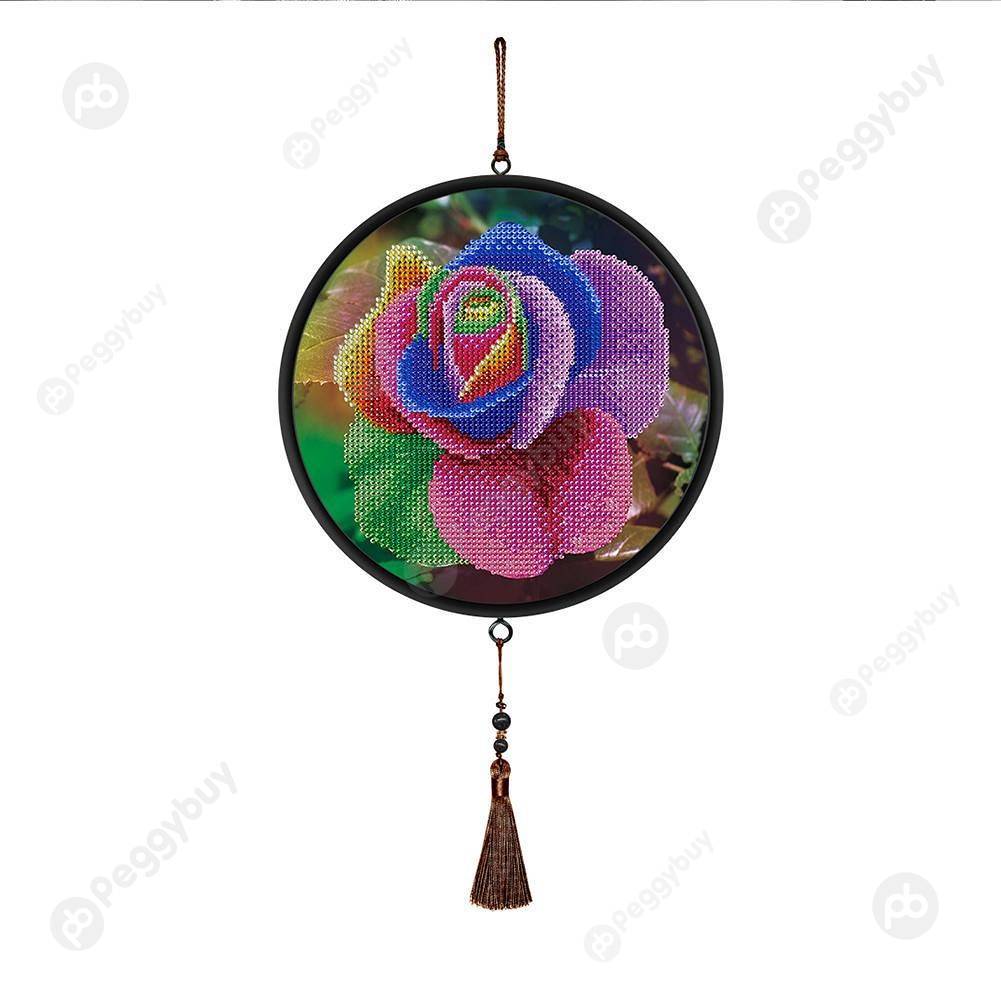 

Rose Flower-DIY Creative Diamond Pendant, 501 Original