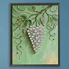 Diamond Painting-DIY Special Shaped Drill Pearl Painting Green Grapes(35x45cm)