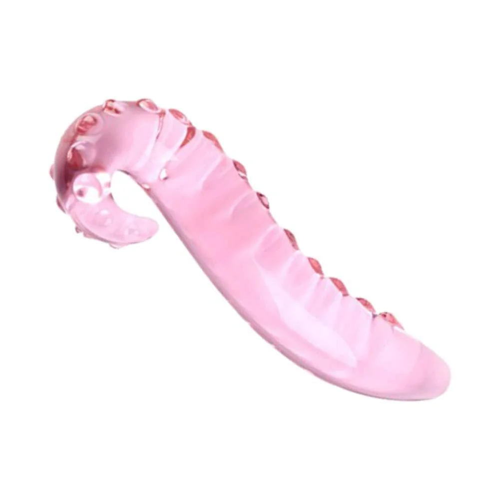 S-shaped Bumps Strongly Stimulate The G-spot Glass Dildo
