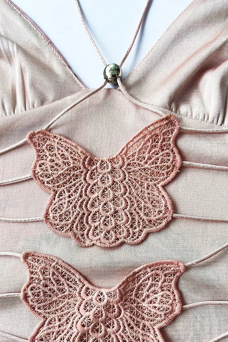Sexy Vintage Geometric Butterfly Patchwork Mesh V Neck One Step Skirt Dresses Sexy Vintage Geometric Butterfly Patchwork Mesh V Neck One Step Skirt Dresses