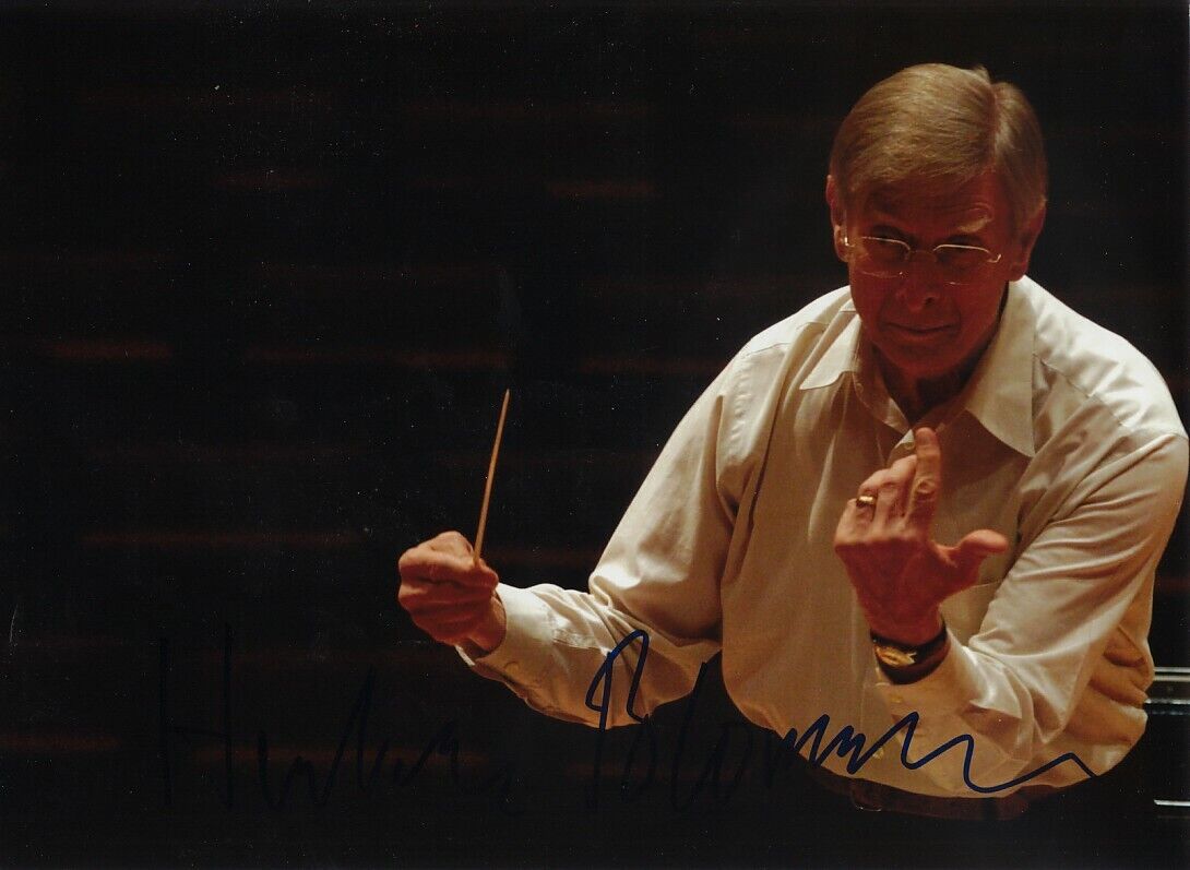 Herbert Blomstedt 1927- genuine autograph 8x11