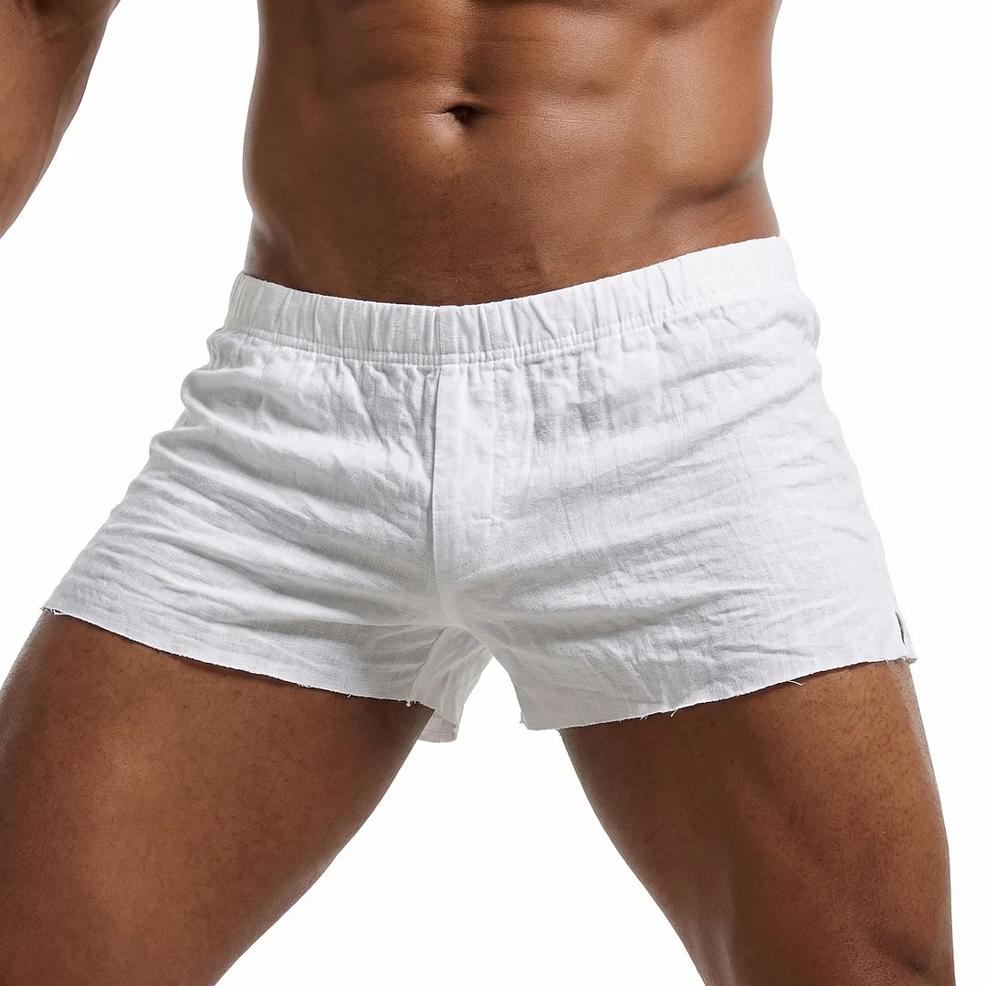 Men's Basic Casual Shorts, Breathable Linen Shorts-INSPIREUSE