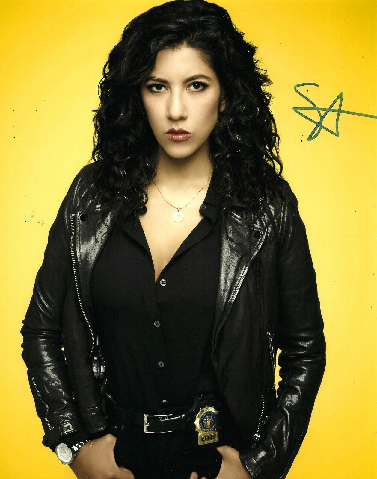 Stephanie Beatriz Signed Brooklyn Nine-Nine 10x8 Photo Poster painting AFTAL