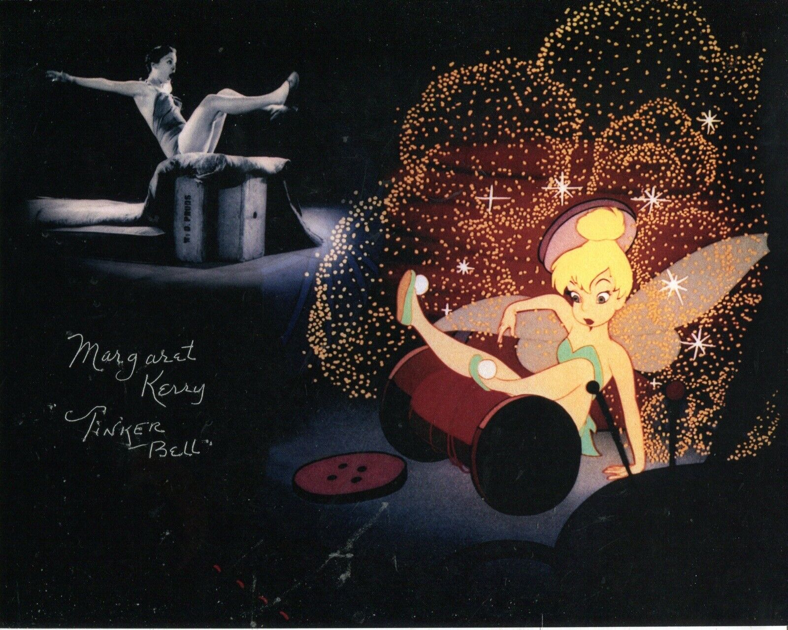 Margaret Kerry as Tinker Bell signed PETER PAN movie Photo Poster painting No6 - UACC DEALER