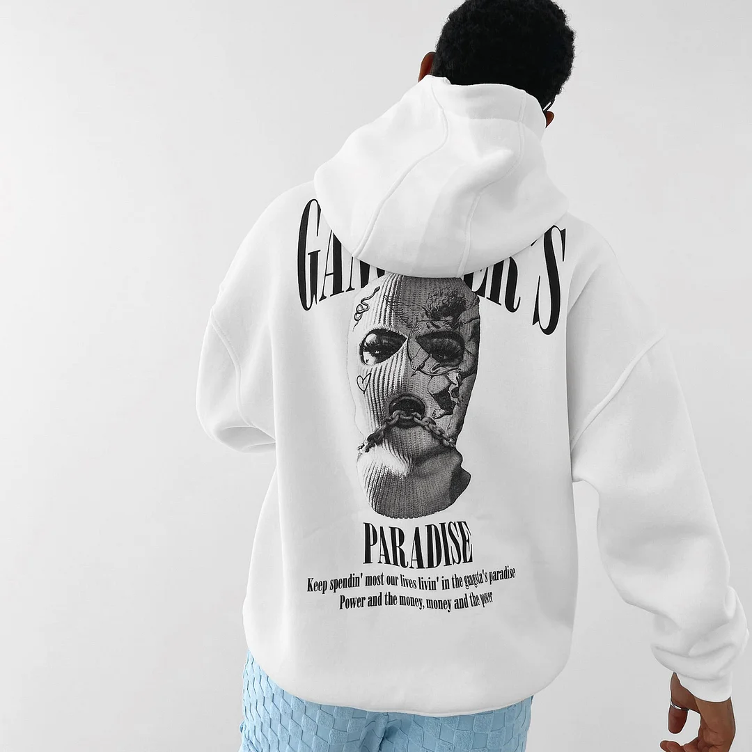 Oversized Men's Casual Fashion Printed Hoodie Sweatshirt