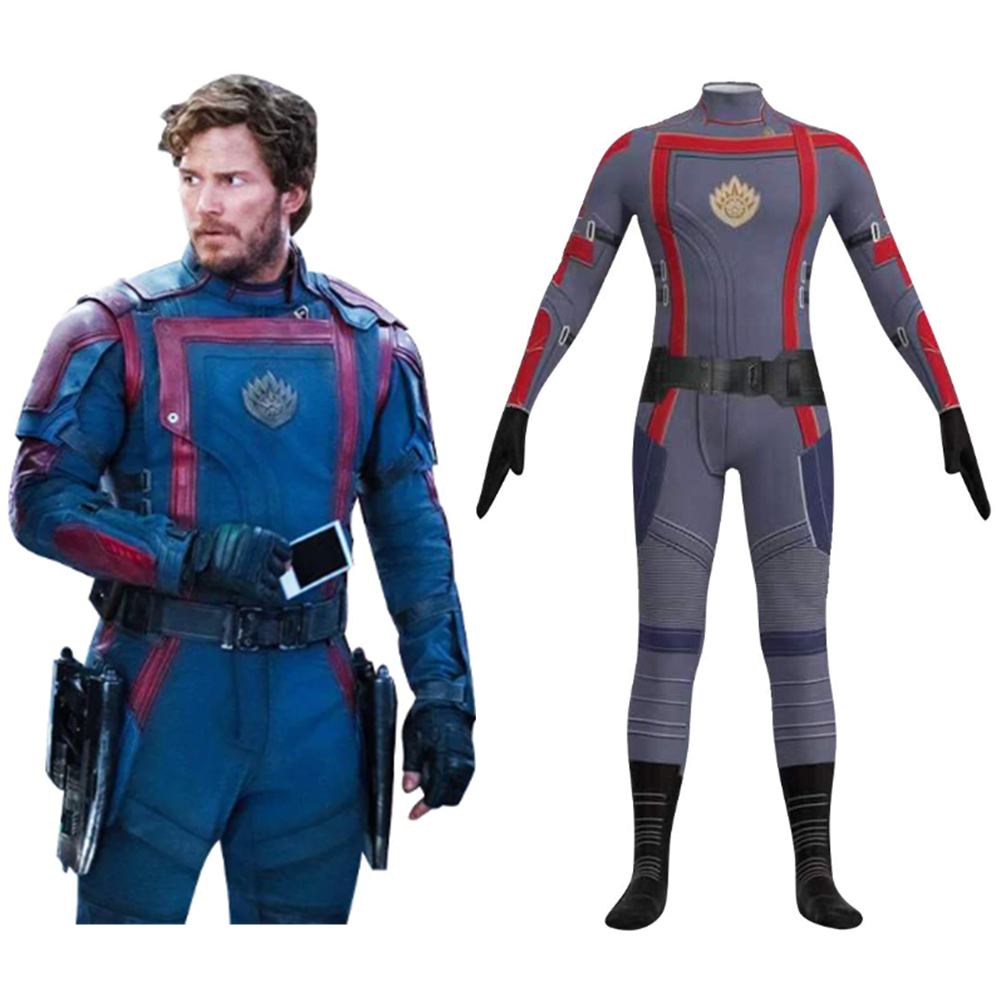 Adult Guardians of the Galaxy Star-Lord Cosplay Costume Jumpsuit Halloween Carnival Party Disguise Suit