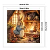 Retro Bunny-11CT/14CT Stamped Cross Stitch 40*40cm/15.75*15.75in tapestrymarket