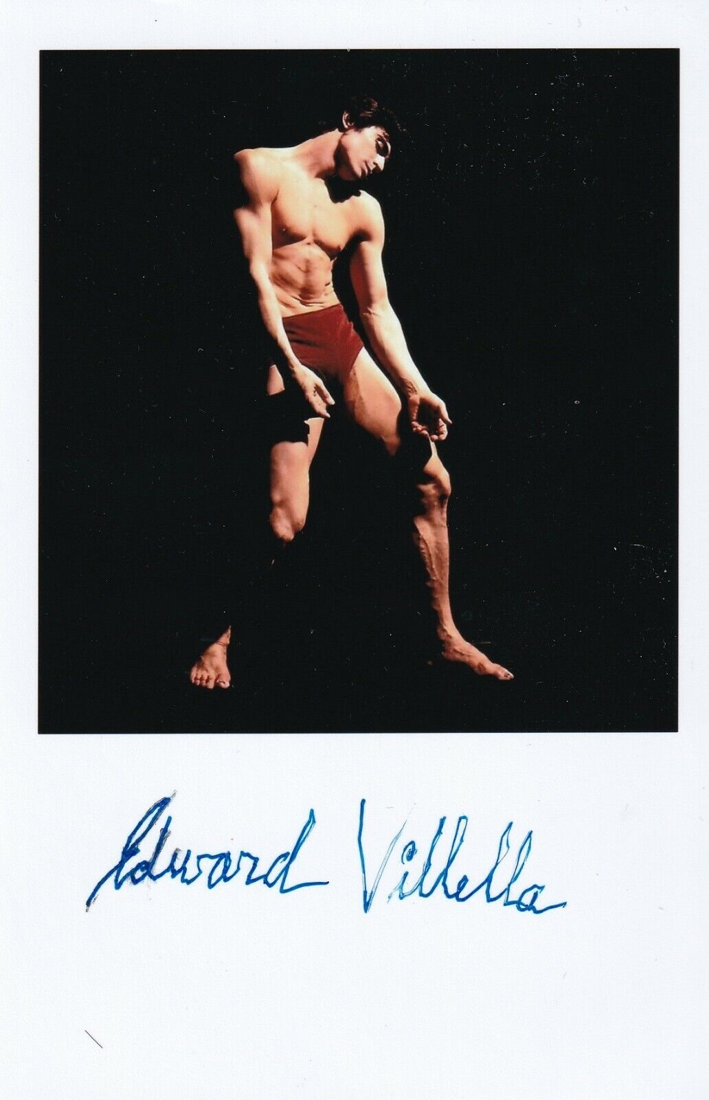 Edward Villella REAL hand SIGNED 4x6 Photo Poster painting #3 COA ballet danseur choreographer