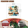 Ocean Book Glass Bead Partial 11CT DIY Stamped Cross Stitch Kits for Beginners Adults Home Decor Cross Stitch Art and Crafts Kits 14.04x14.04in tapestrymarket