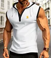 Men's Hooded Muscular Sleeveless Casual Shirt
