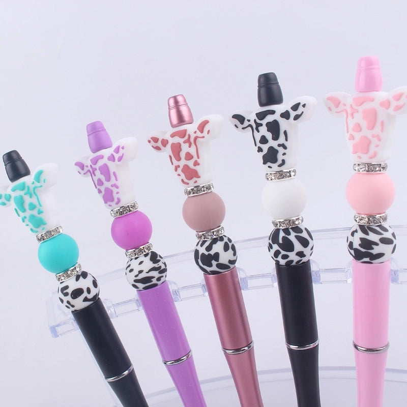 1 Piece Cow Pattern Class Learning Daily Plastic Cartoon Style Cute Gel Pen