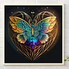 uk.everydayedeals Diamond Painting - Round AB Drills - Blue Butterfly Love(45*45cm)