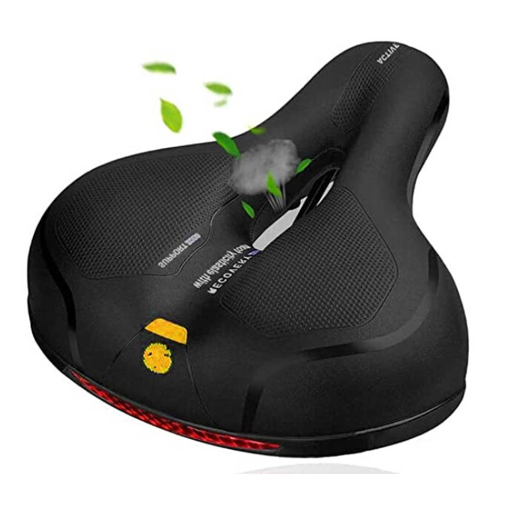 

Bicycle Hollowed Saddle Bike Soft Seat Cushion with Reflective Taillight, 501 Original