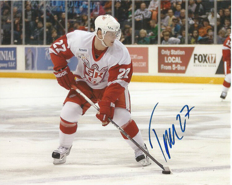 Detroit Red Wings Grand Rapids Tomas Tatar Signed Autographed 8x10 Photo Poster painting COA C