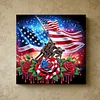 Framed Diamond Painting - Special Shaped - Independence Day (25x25cm)