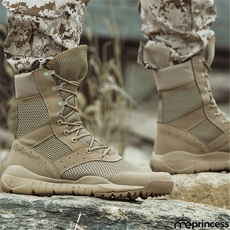 New Casual Lightweight Outdoor Climbing Shoes Training Army Boots