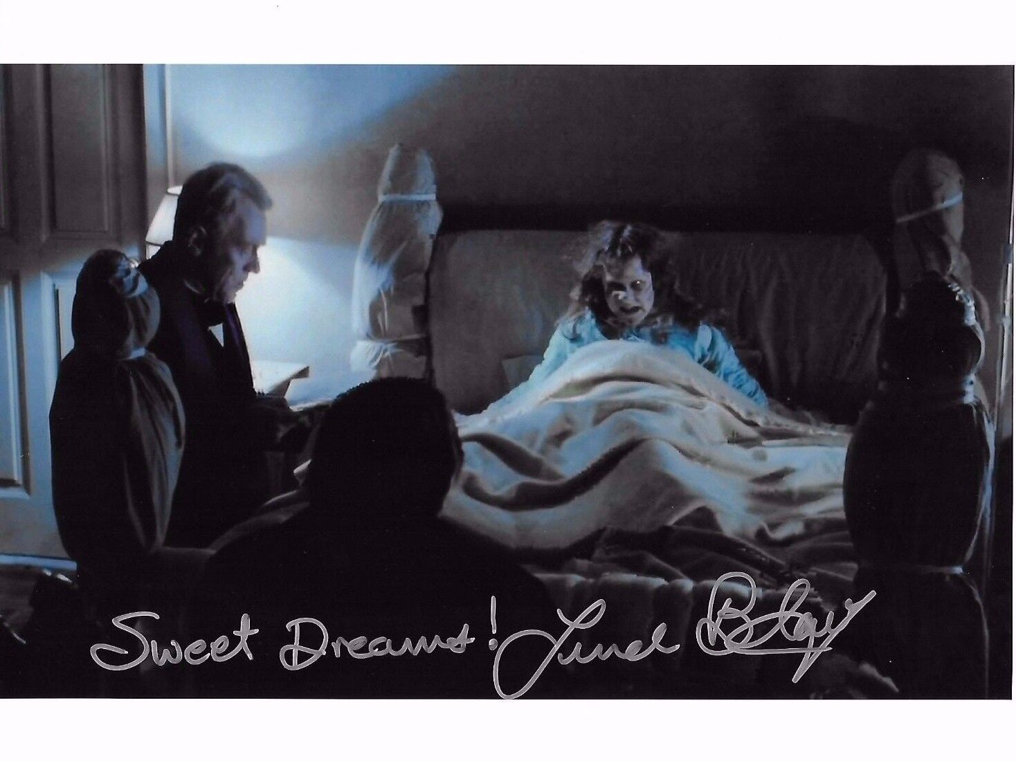 Linda Blair Signed 8x10 Photo Poster painting - REGAN from The Exorcist - RARE IMAGE! H320