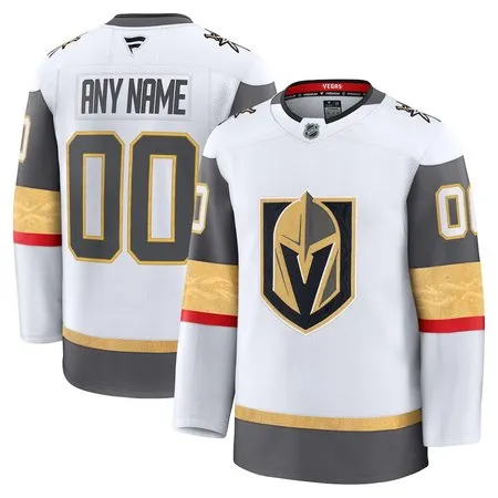 Youth Vegas Golden Knights  White Away Custom Jersey
