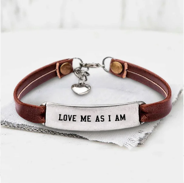 Love Me As I Am Leather Bracelet