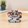 Glasses Holder for Table Decor Crystal Drill Handmade Wood Funny Cow DIY Diamond Art Special Shaped Glasses Holder for Table Decor Crystal Drill