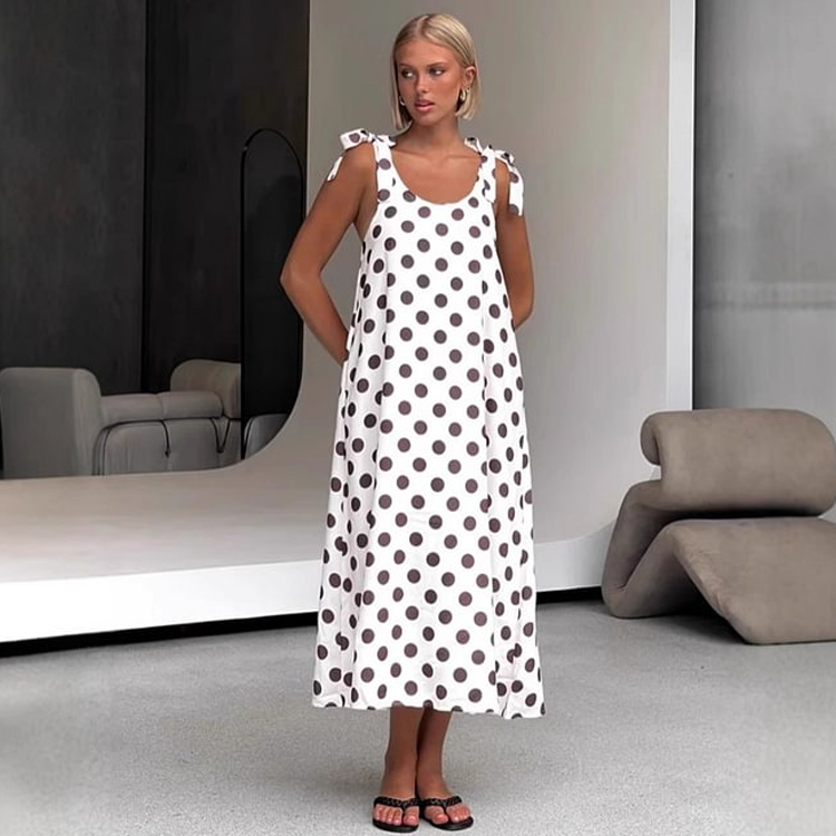Polka Dot Print Dress