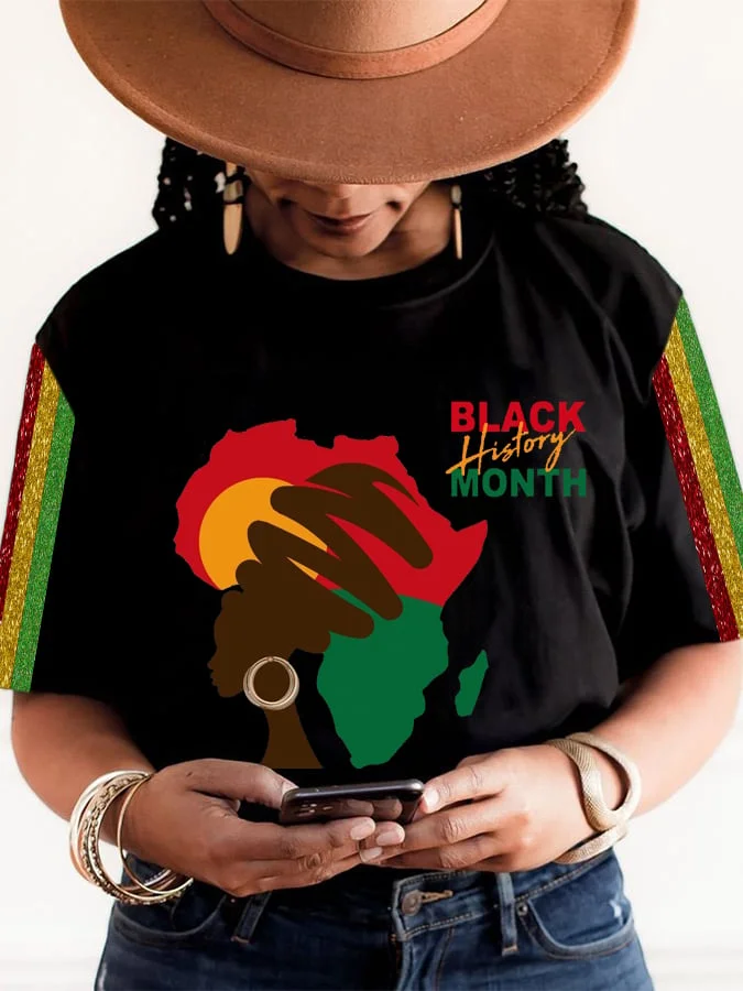 Women's Black History Month Print T-shirt