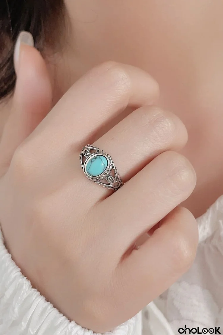 Turquoise 925 Sterling Silver Ring