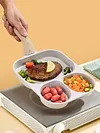 3in1 Egg Frying Pan Breakfast Nonstick Omelet Pan for Gas Stove Induction Cooker