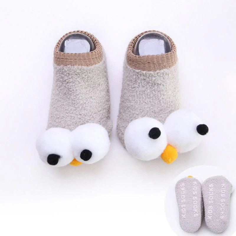 2018 Brand New Cute Newborn Infant Kids Baby Girls Boys Socks Big Eyes 6 Colors Cartoon Cotton Winter Warm Socks Outfit 0-3Y
