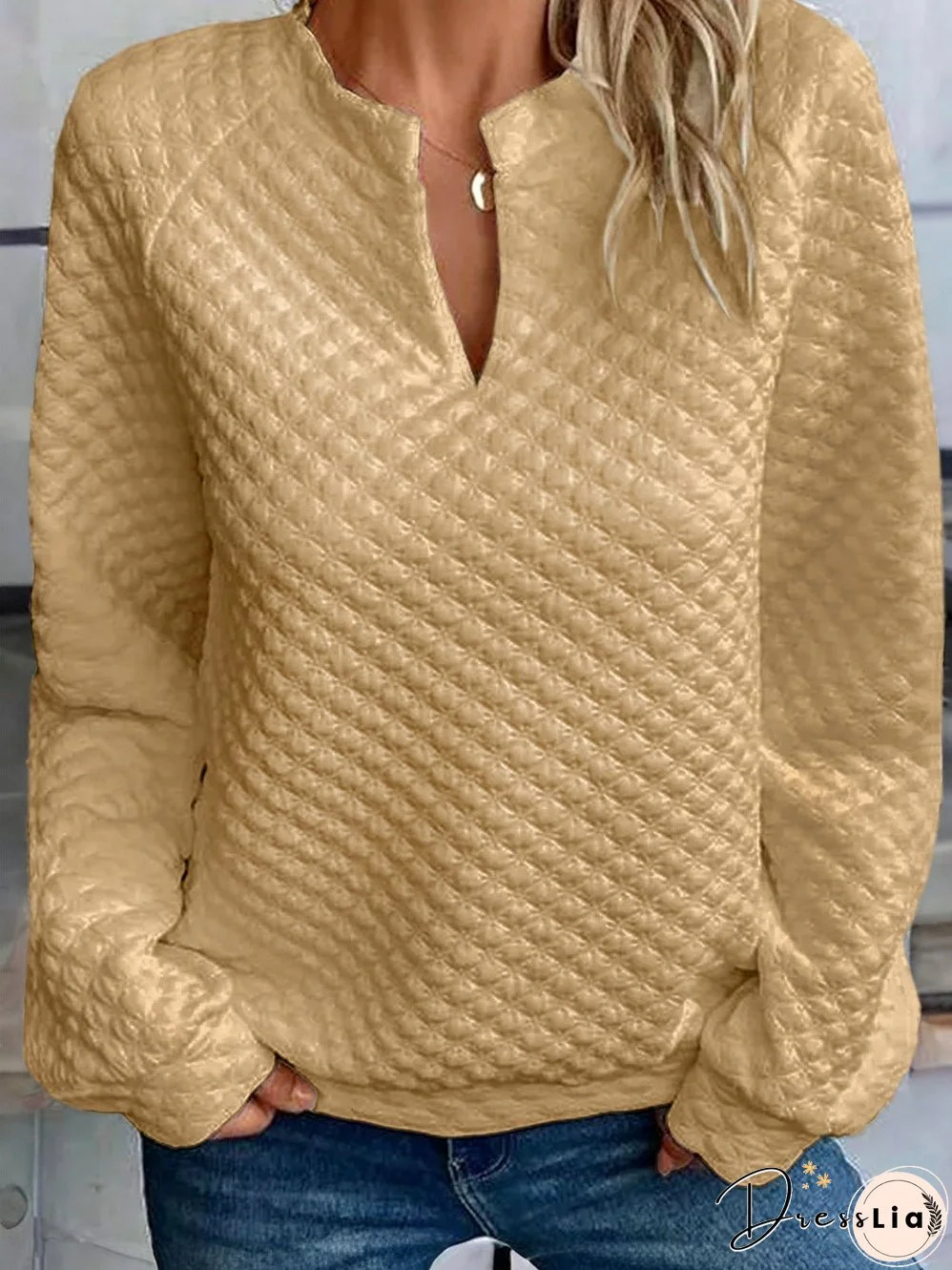Comfortable Quilted Blouse
