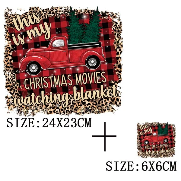 Beautiful Christmas Gift Thermal Sticker On Clothes DIY T-shirt Washable Iron On Patch For Clothing Christmas Design Patch Decor