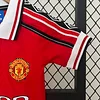 1998/1999 Retro Manchester United Home Football Shirt Kids Size 1:1 Thai Quality