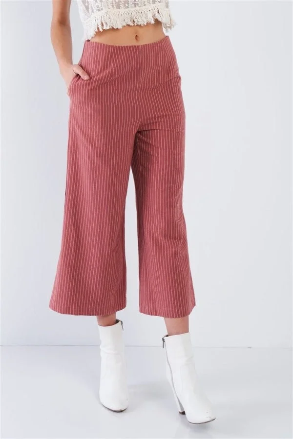 Bittersweet Pinstripe Gaucho Pants