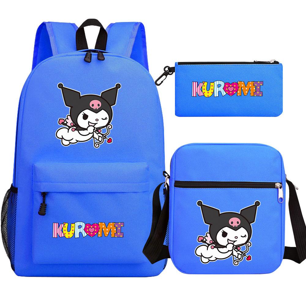 Mayoulove Kuromi Backpack Lightweight Waterproof Design Ideal for School and Outdoor Activities-Mayoulove