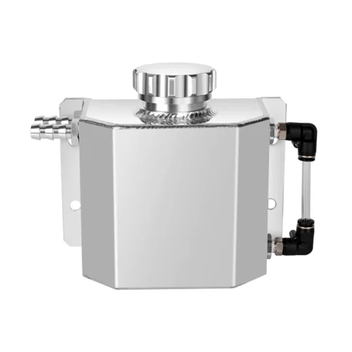 AlloyWorks 1000ml Universal Aluminum Radiator Coolant Overflow Recovery Water Bottle Tank