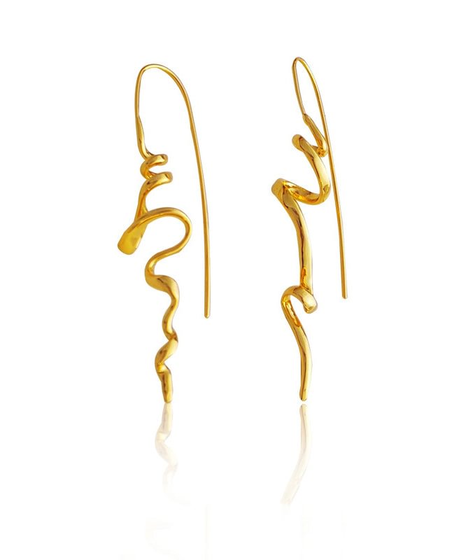 Boho Gold Copper Stud Earrings