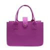 Colorful Felt Shopping Handbag Plain Color Gift Bag