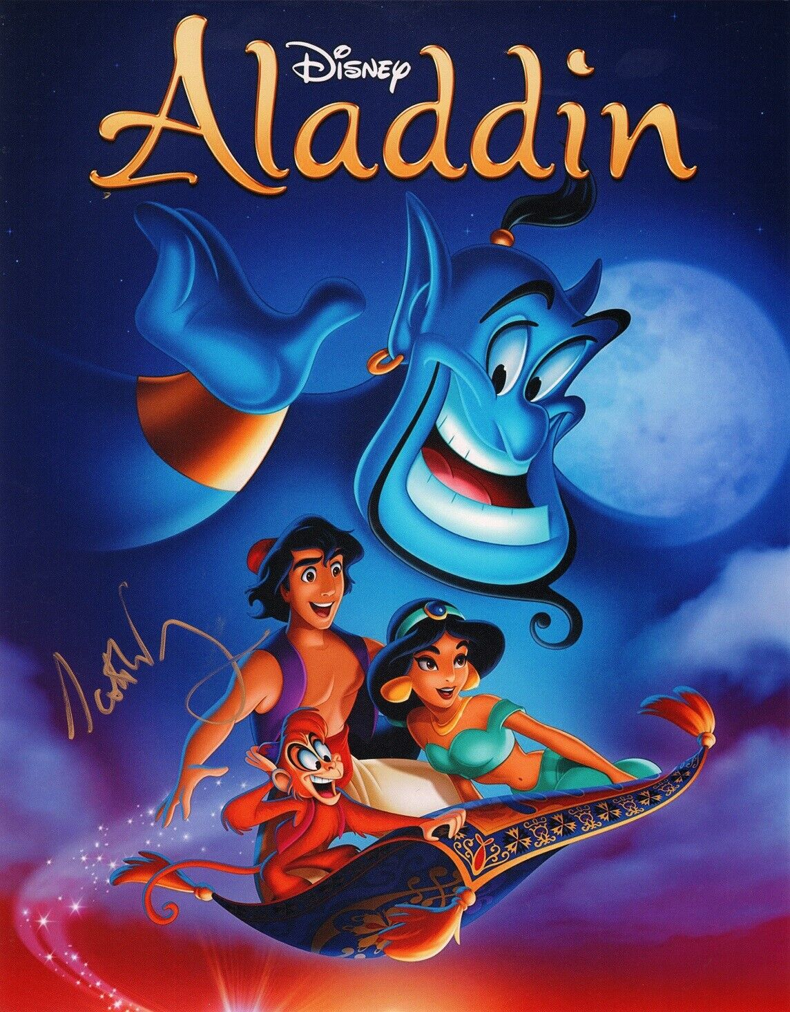 ~~ SCOTT WEINGER Authentic Hand-Signed Voice of ALADDIN 1992