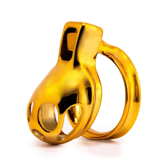 Golden standard luxurious chastity cage.