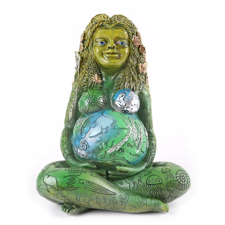 Resin Mother Earth Statue for Gift Home Garden Ornament Outdoor Decor