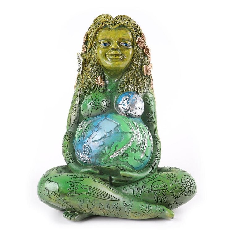Resin Mother Earth Statue for Gift Home Garden Ornament Outdoor Decor