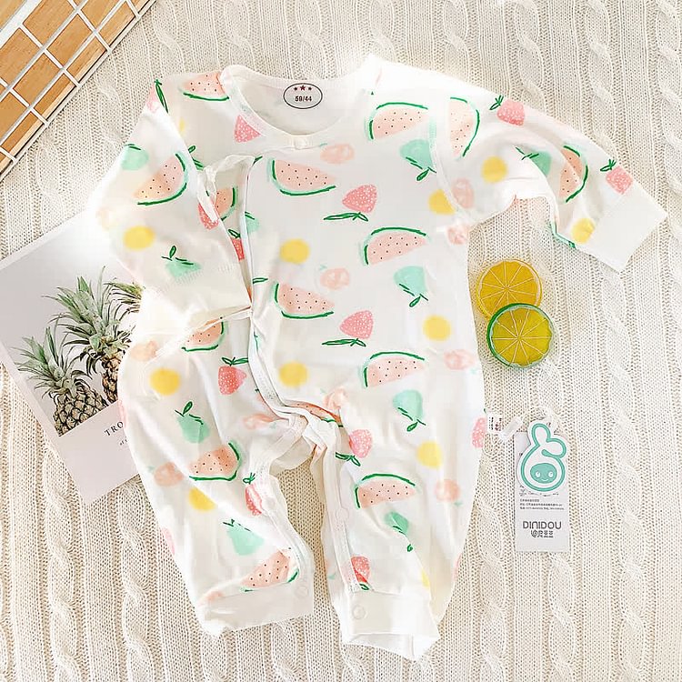 Baby Newborn Cherry Seamless Romper