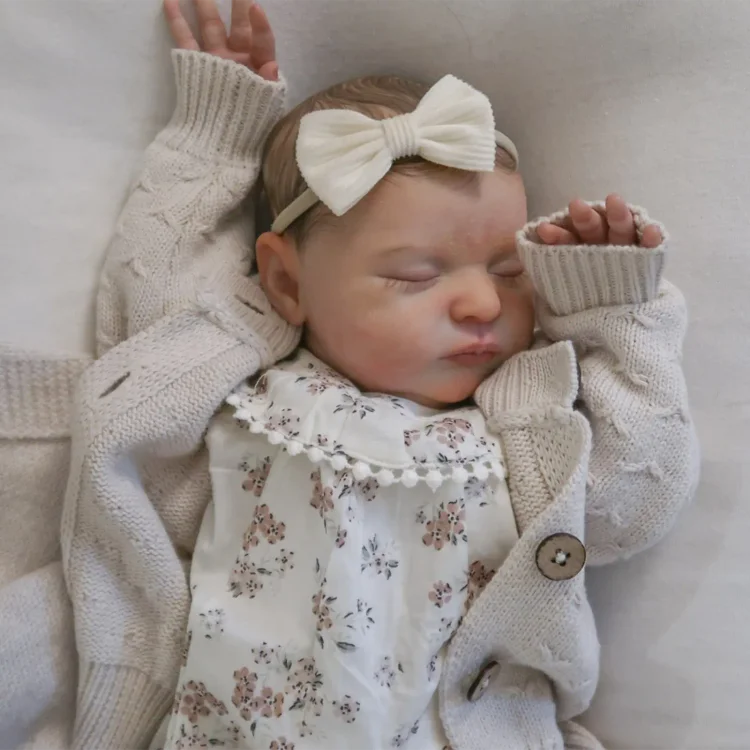  12"&16" Flexible Solid Platinum Liquid Full Silicone Reborn Doll Baby Boy or Girl Faxia and Kaimy - Reborndollsshop®-Reborndollsshop®