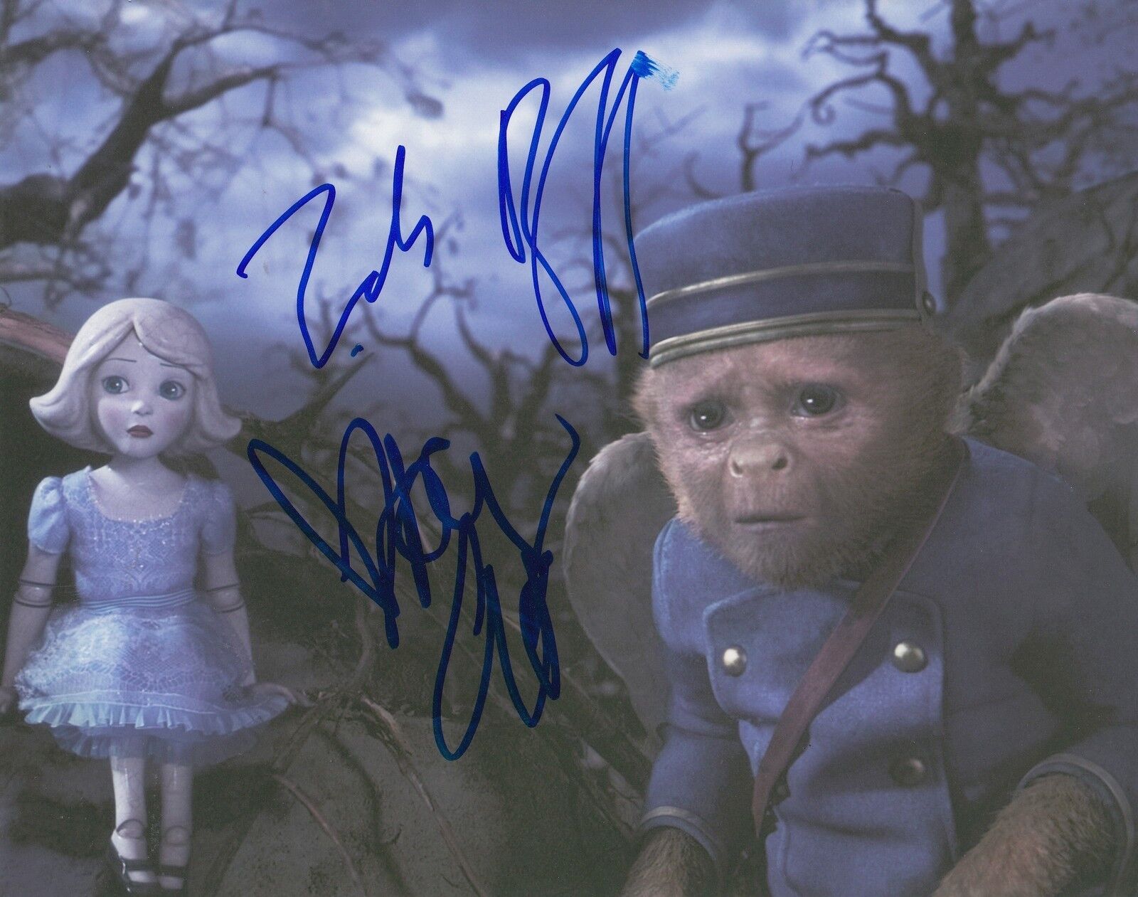 JOEY KING & ZACH BRAFF signed (OZ THE GREAT and POWERFUL) 8X10 Photo Poster painting W/COA