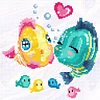 Bead Embroidery - Partial Printed 9CT Fish(27x27 CM)