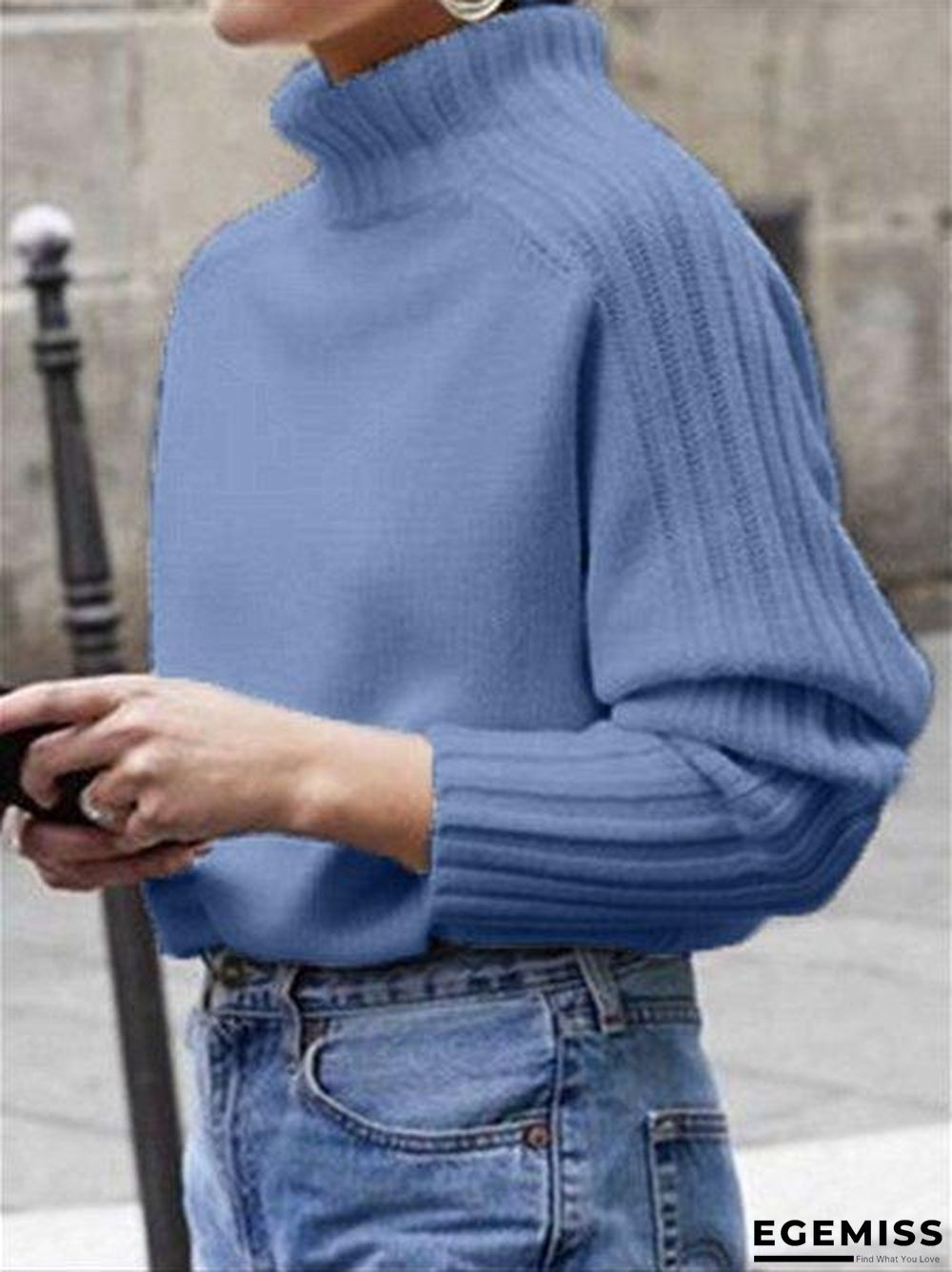 Autumn Winter Casual Basic Daily Turtleneck Knitted Sweater | EGEMISS