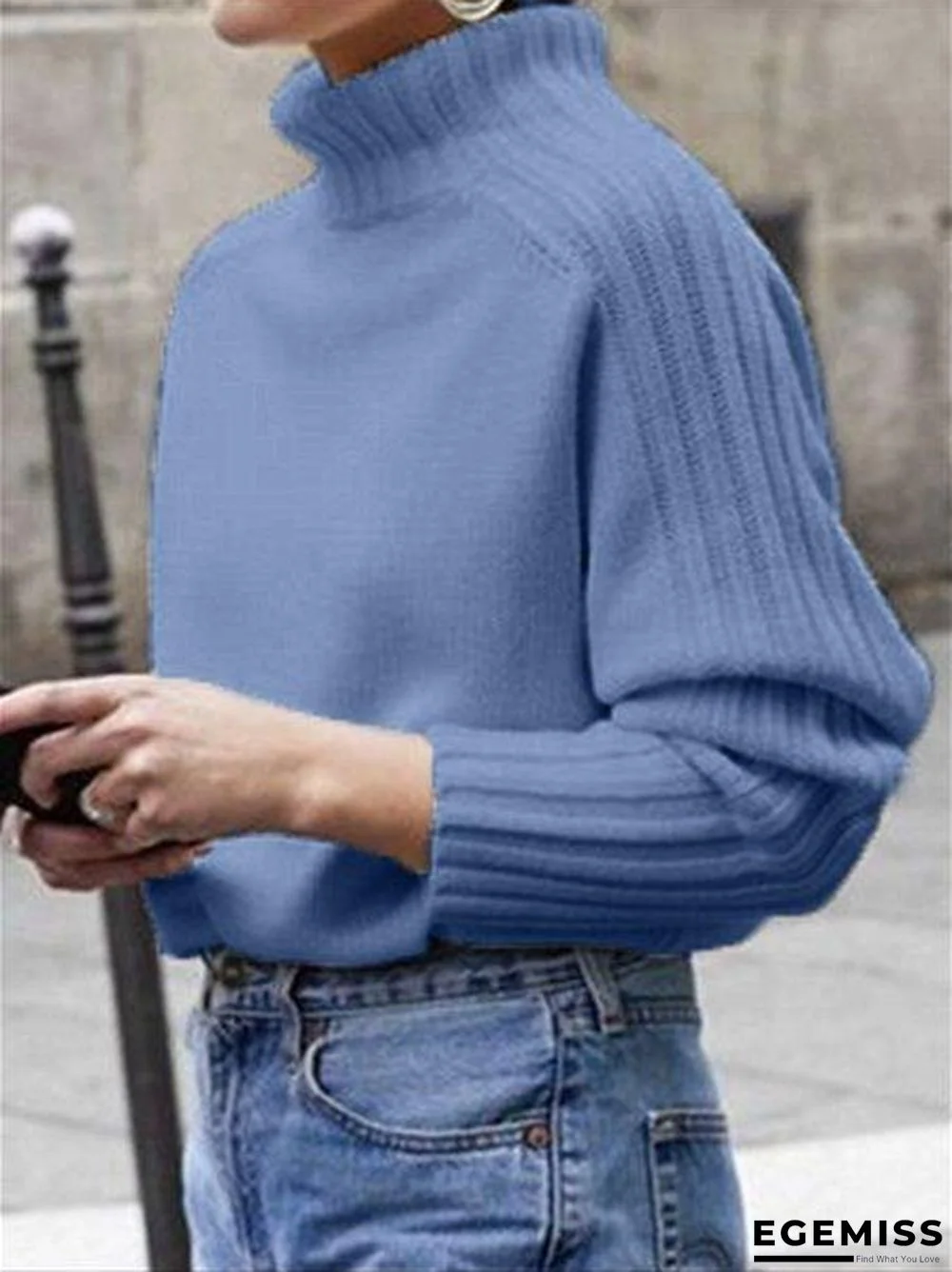 Autumn Winter Casual Basic Daily Turtleneck Knitted Sweater | EGEMISS