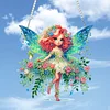 (US Only)2pcs Butterfly Fairy 2D Flat DIY Green Butterfly Fairy Hanging Diamond Art Kits