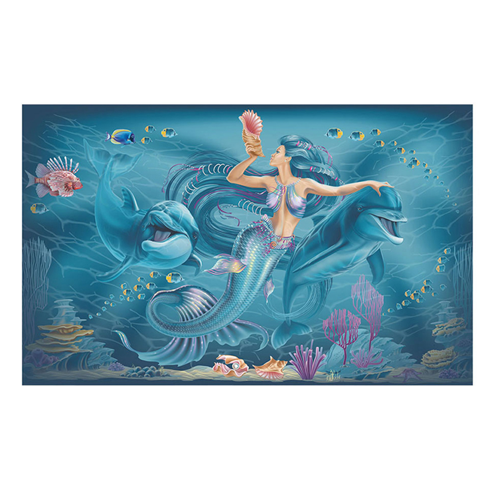 

3D Beauty Aquarium Background Sticker Fish Tank Decor Poster (50x80cm, 501 Original